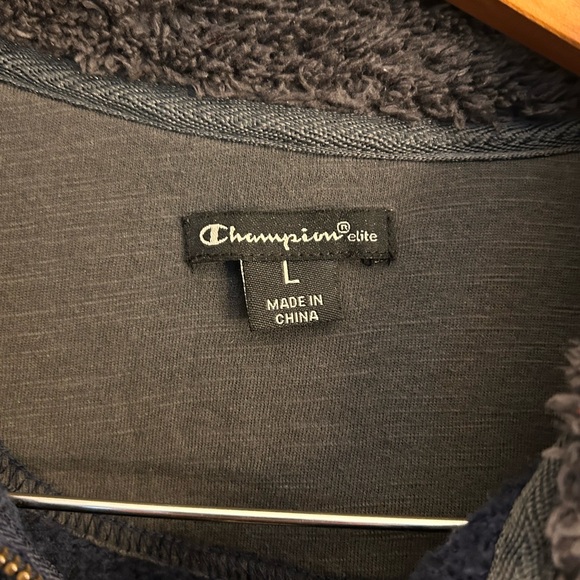 Champion Penn State Nittany 1/4 zip pullover sweater jumper men's L - Picture 4 of 6